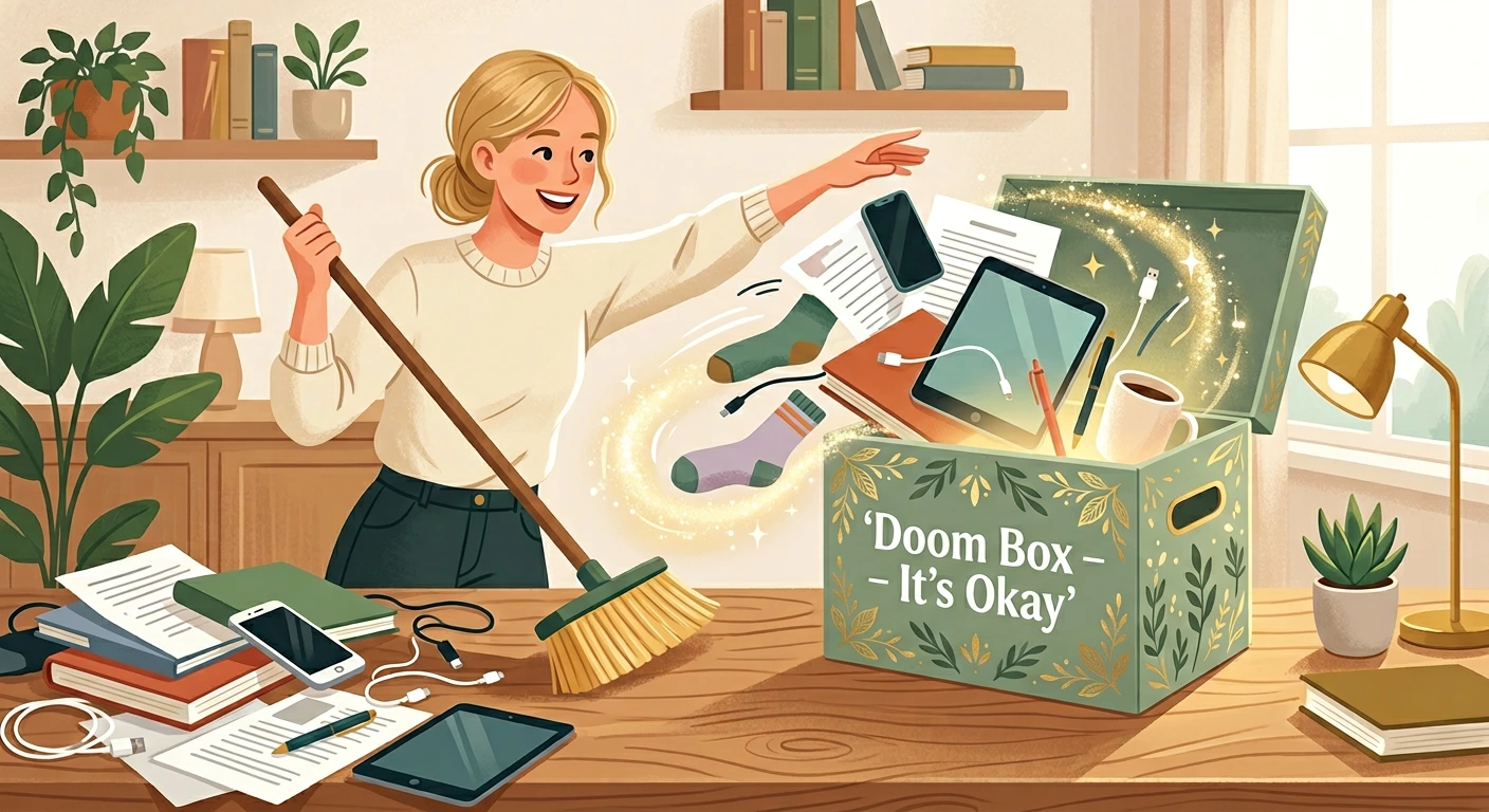 Green Calm Vibes 1776760306833-019daf2a-0349-733b-ac39-aa913b654a0d How to Declutter Your Home Without Losing Your Mind (An ADHD-Friendly Guide) + Free Download Room-by-Room Declutter Checklist (Printable US Letter & A4)  