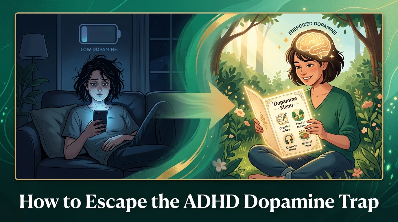 Green Calm Vibes gemini-1777393327493 How to Build Your Own 'Dopamine Menu' to Boost Focus and Avoid Burnout + Free Download Dopamine Menu Template (Printable US Letter & A4)  
