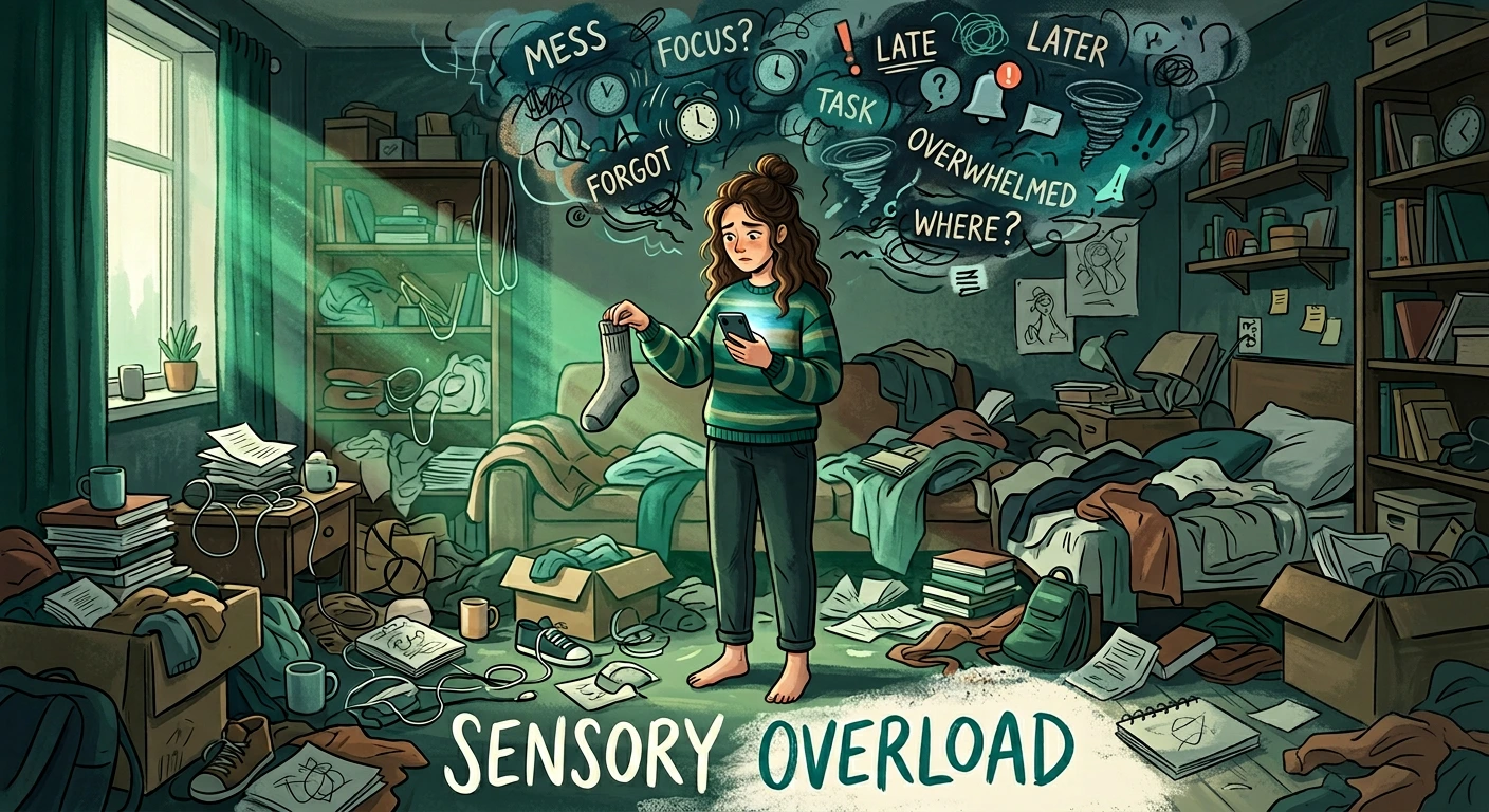 Green Calm Vibes 1776759425342-019daf1c-be5c-7fdc-bb9a-f84fefdd5550 How to Declutter Your Home Without Losing Your Mind (An ADHD-Friendly Guide) + Free Download Room-by-Room Declutter Checklist (Printable US Letter & A4)  