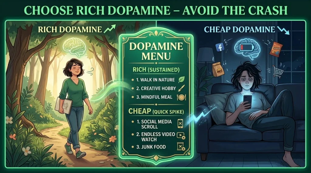 Green Calm Vibes gemini-1777393302371-1024x572 How to Build Your Own 'Dopamine Menu' to Boost Focus and Avoid Burnout + Free Download Dopamine Menu Template (Printable US Letter & A4)  